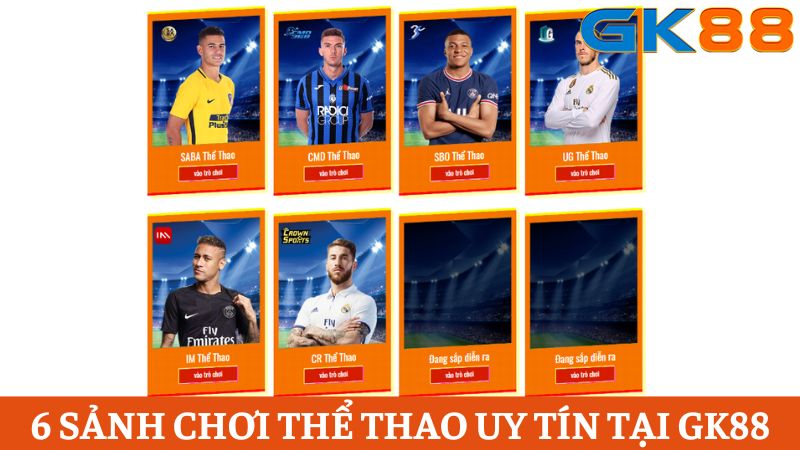 6 nhà phát hành thể thao GK88