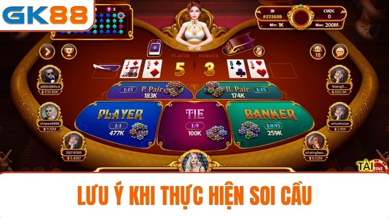 Lưu ý soi cầu Baccarat GK88